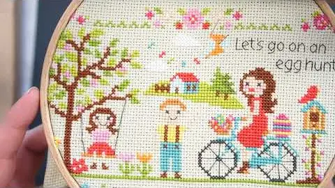 Video thumbnail: How to Back Stitch and Make French Knots on Cross Stitch Patterns