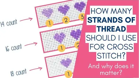 Video thumbnail: How many Strands of Thread to use for Cross Stitch