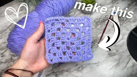 Video thumbnail: How to Crochet a Granny Square for Beginners *updated tutorial*