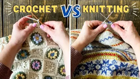 Video thumbnail: CROCHET VS KNITTING | Which Is BEST for Absolute BEGINNERS? | Differences of Crocheting & Knitting