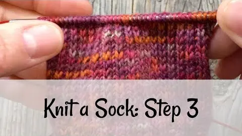 Video thumbnail: Knit a Sock: Step 3 The Heel Flap